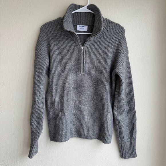 Old Navy rib knit quarter zip sweater - Picture 1 of 6
